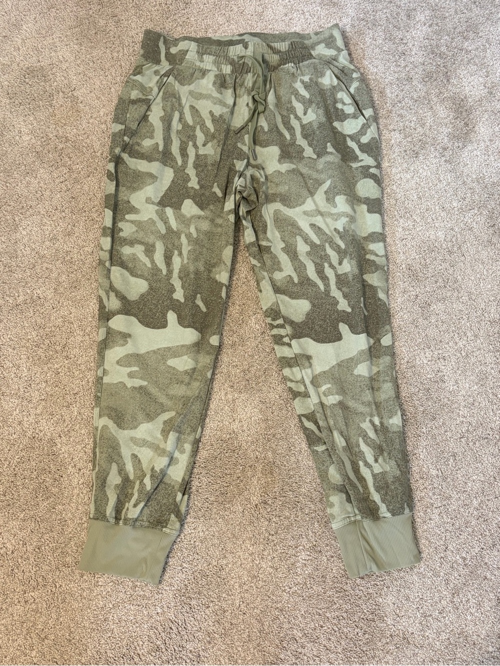 CALIA by Carrie Underwood Olive Green Camo Jogger Pants
